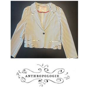 Anthropologie single button blazer